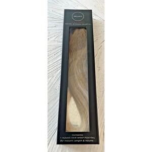 NEW  Bellami It's A Wrap Ponytail 20" 100g Balayage Human Hair Ash Brown/Blonde